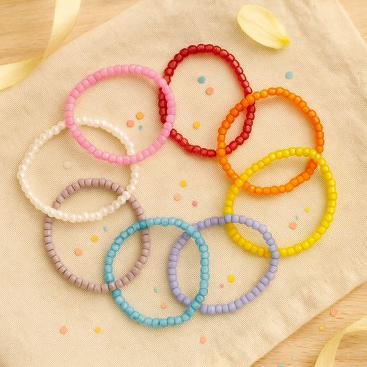 Seed bead rainbow set
